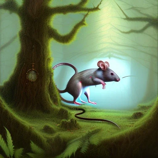 rat in the forest ruins