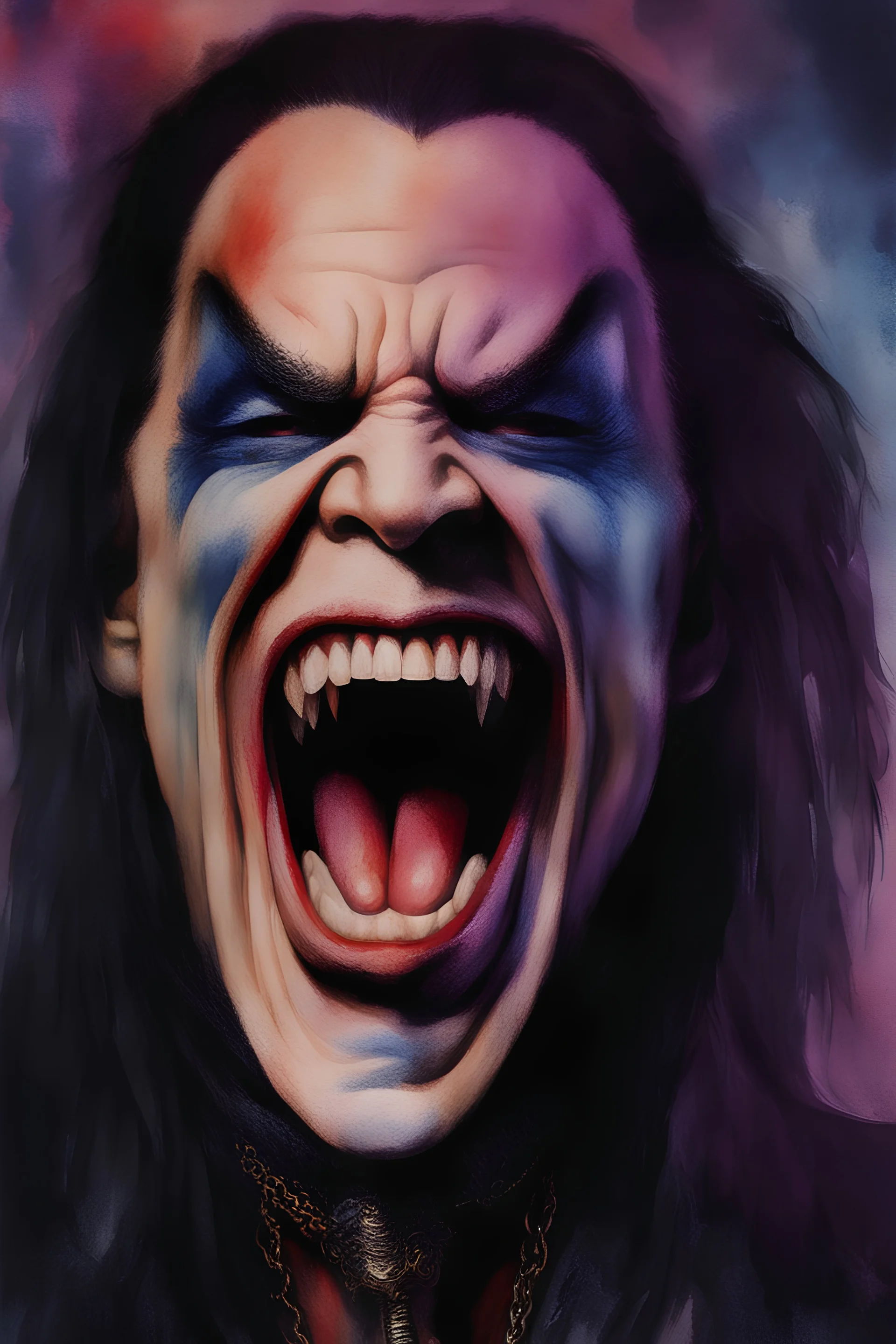 text "MOTLEY CRUE", head and shoulders portrait, Motley Crue Count Dracula - well-shaped, perfect figure, perfect face, laughing, a multicolored, watercolor stained, wall in the background, professional quality digital photograph, 4k, 8k, 32k UHD, Hyper realistic, extremely colorful, vibrant, photorealistic, realistic, sharp, highly detailed, professional quality, beautiful, awesome, majestic, superb, trending on artstation, pleasing, lovely, Cinematic, gorgeous, Real, Life like, Highly detailed