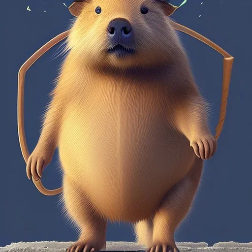 Capybara,wizard costume