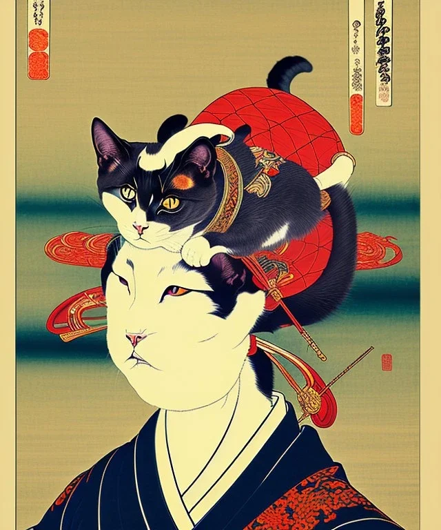 Ukiyo-e cat