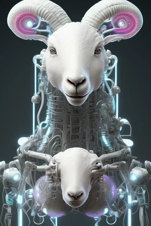 sheep brain cyborg, matrix style