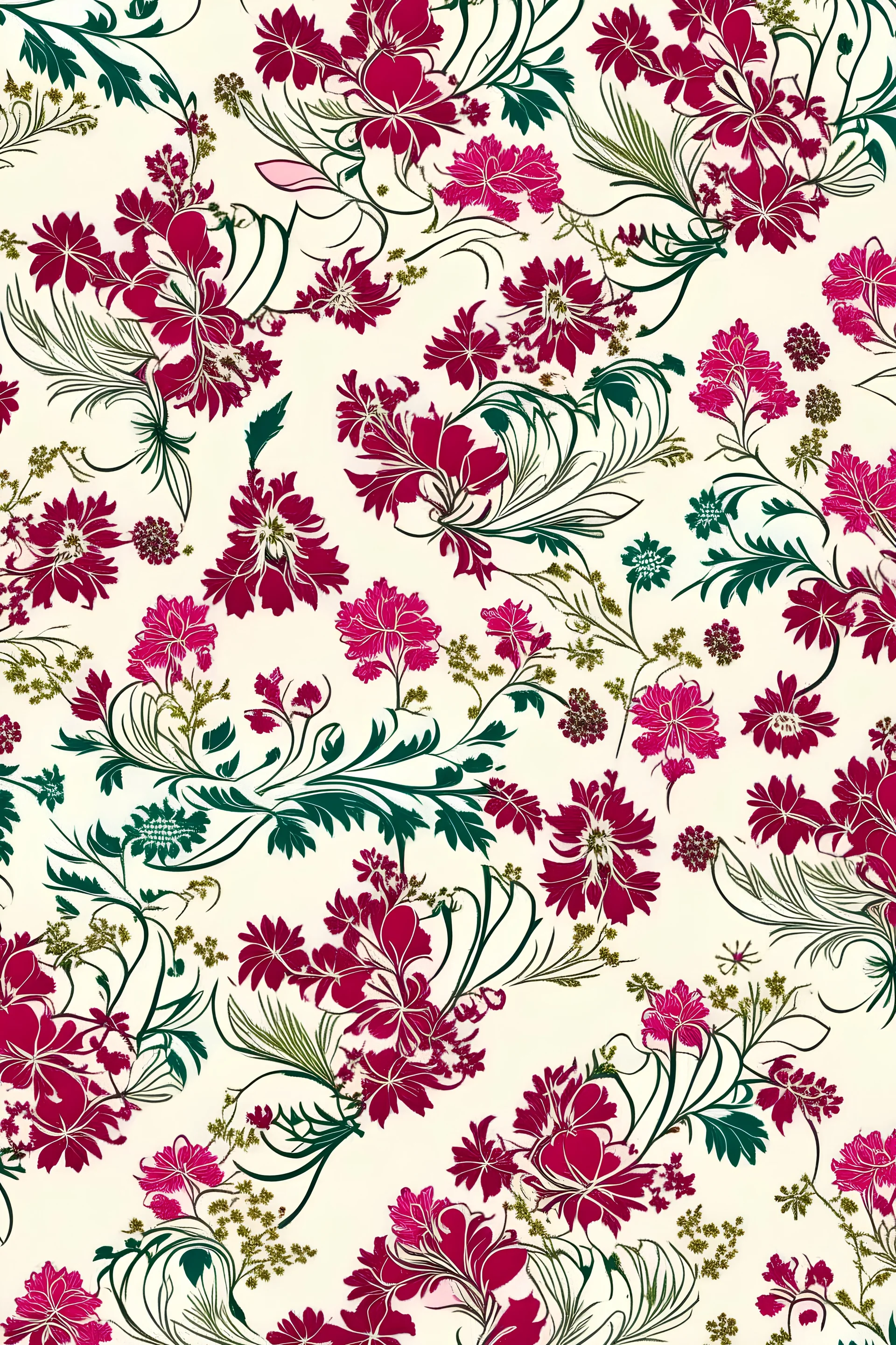 tilable cotton fabric pattern