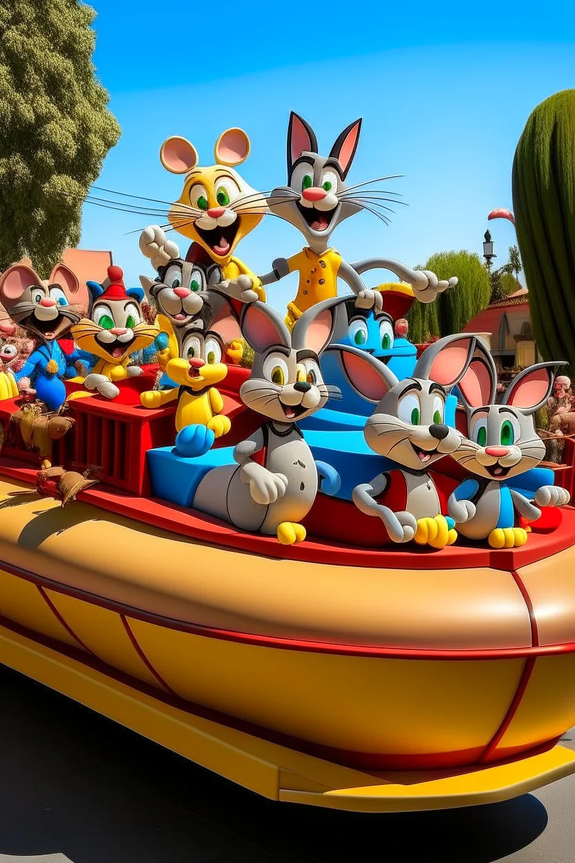 Tom and jerry float parade