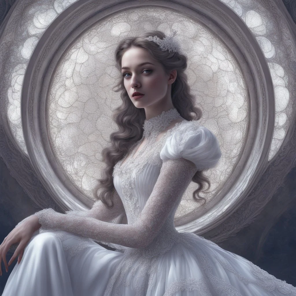 insanely beautiful and attractive woman wearing a victorian white dress ::in the style of shattered :: broken glass globe: :: intricately detailed hyperdetailed hyperrealism impressionism color graded surrealism fractal 4K HDR sharp focus 3D shading shadow depth beautiful colorful fantastical beautiful