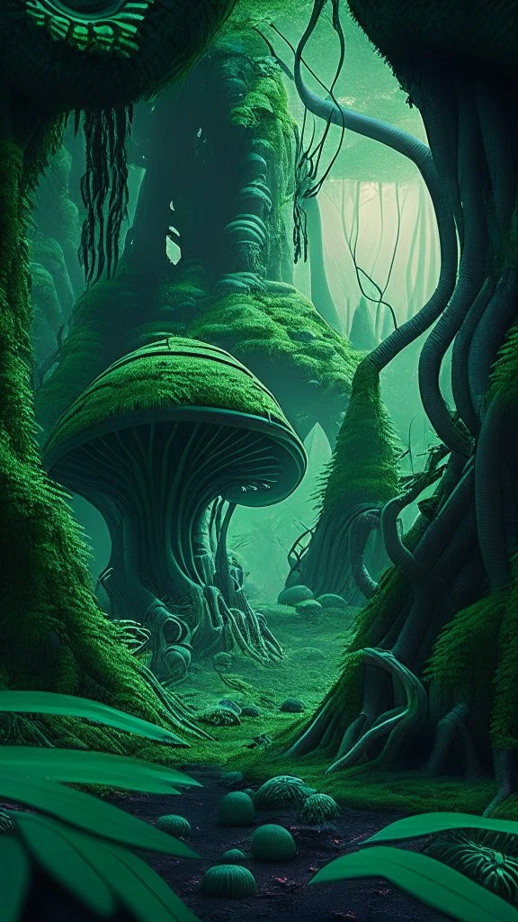 alien woodland terrain