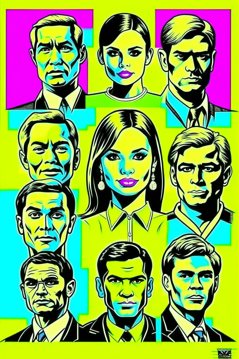 Vintage pop art style, world equality, men women, everyone is equal, human