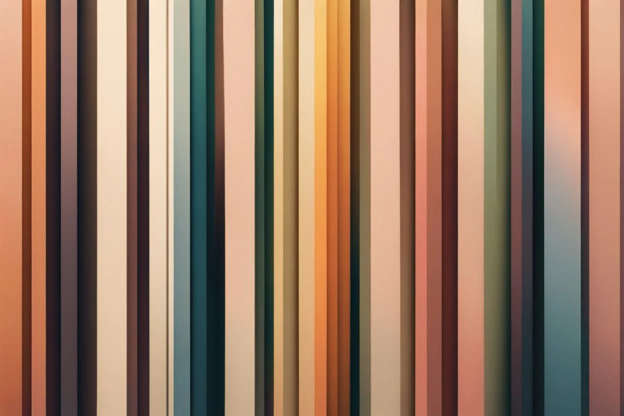 minimal clean thick vertical blocks each line has various colours creating nice earthtones colour gradients