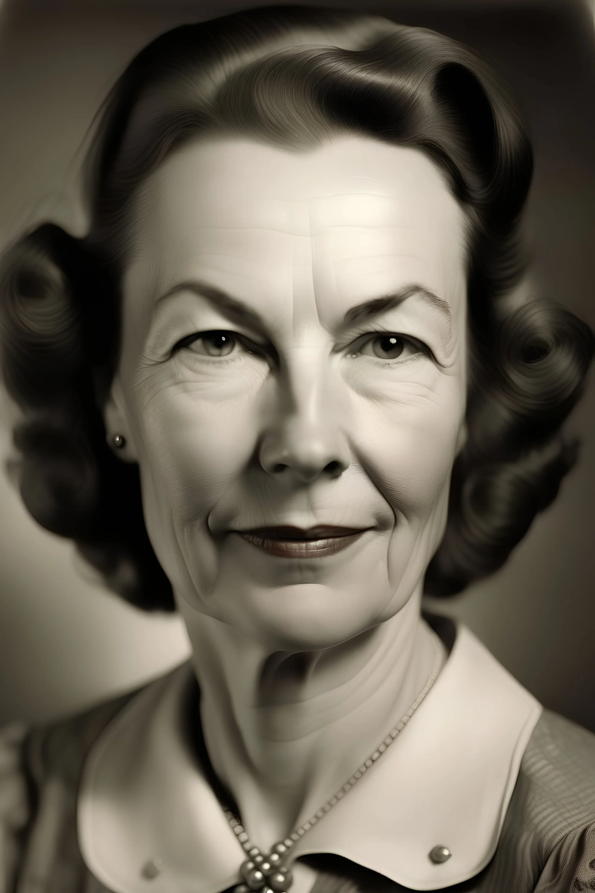 Queens portrait of an average white woman mid 40's