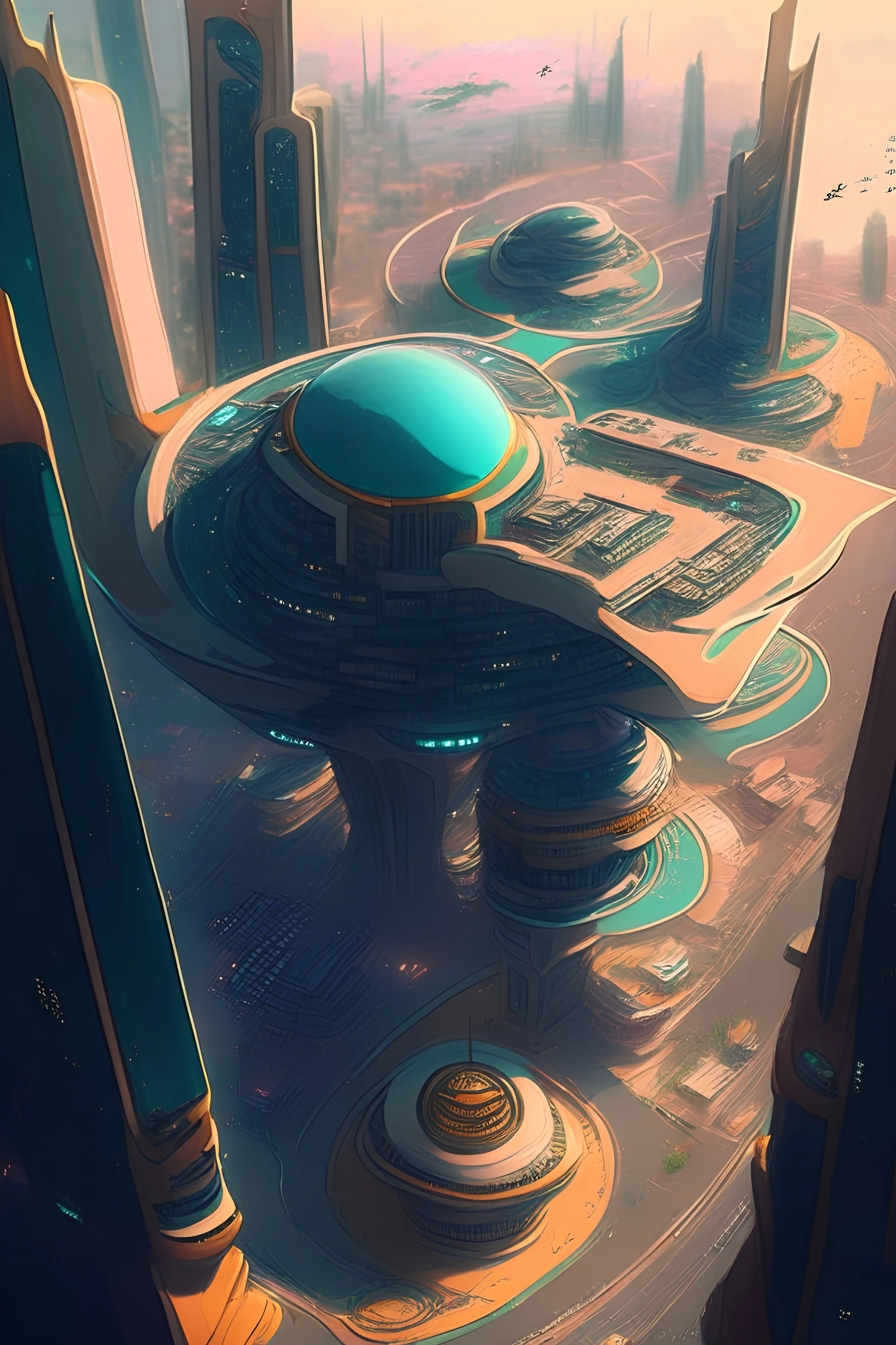 Imagine Zabi is a city and we’re looking from a birds eye view of those futuristic city with NFTs and crypto and blockchain