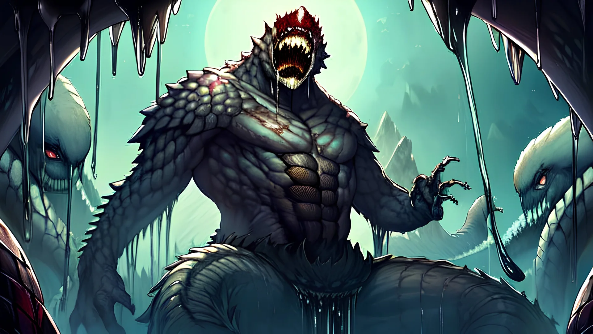 Dripping. Evil. Hops. Monster