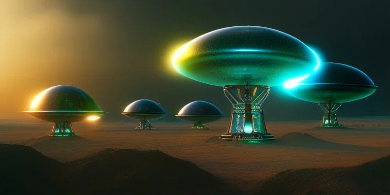 extra-terrestrial, 8K, photo realistic, highly detailed, lught ufo, light colors