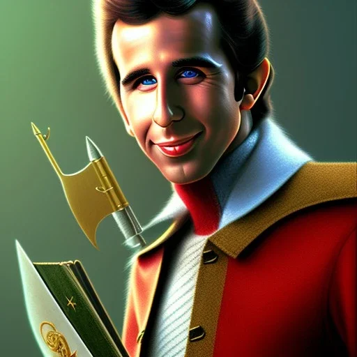 Arthur fonzarelli as an elf