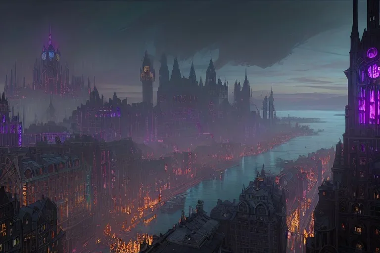 Dark city Insland+Quebec city+Gothic town+hill+canal+bridges+corner building+colorful city +BioShock+Dishonored+Bloodborne +trieste+Edinburgh+Chicago+victorian London+decòpunk Skyscraper+ +steampunk+biopunk+alphonse mucha, greg rutkowski,matte painting, cryengine, hyper detailed, felix kelly, fantasy art, seb mckinnon