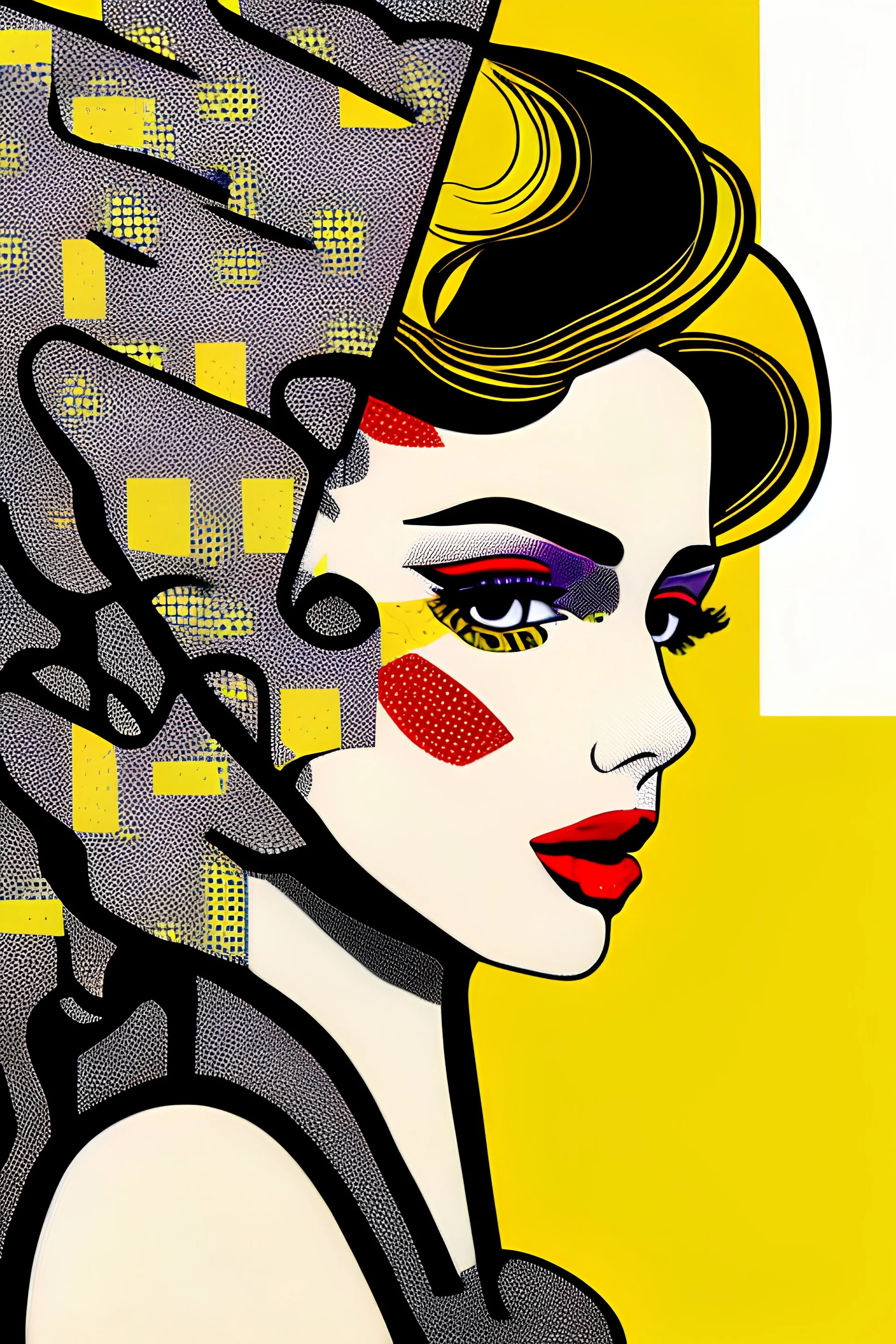 portrait mark antony roy lichtenstein style