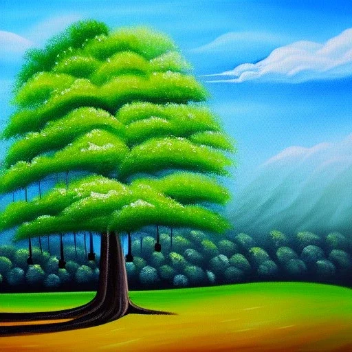 landscape tree painting