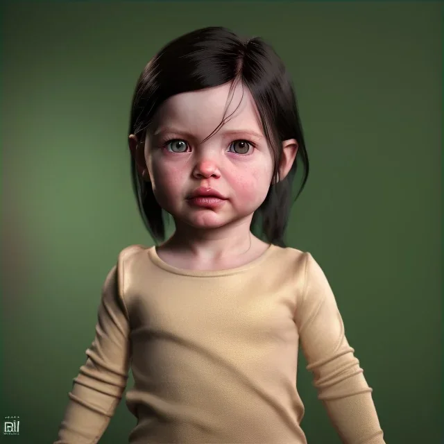 Arwen toddler, full body, dramatic lighting, hyper realistic