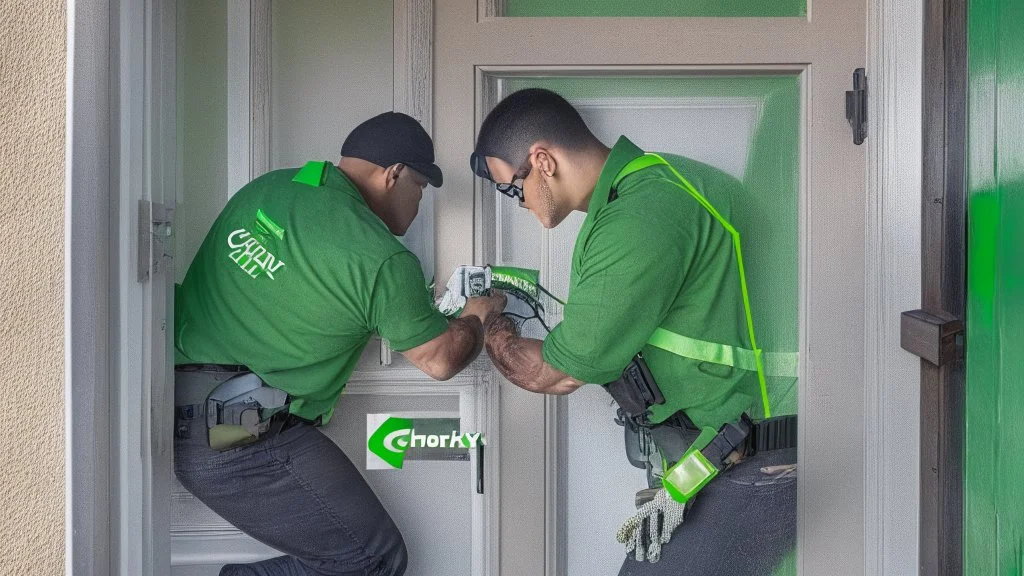 centurylink on-site technician breaking in to house through window