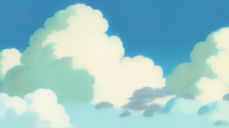 Clouds, bluesky, floating island, magic, panorama