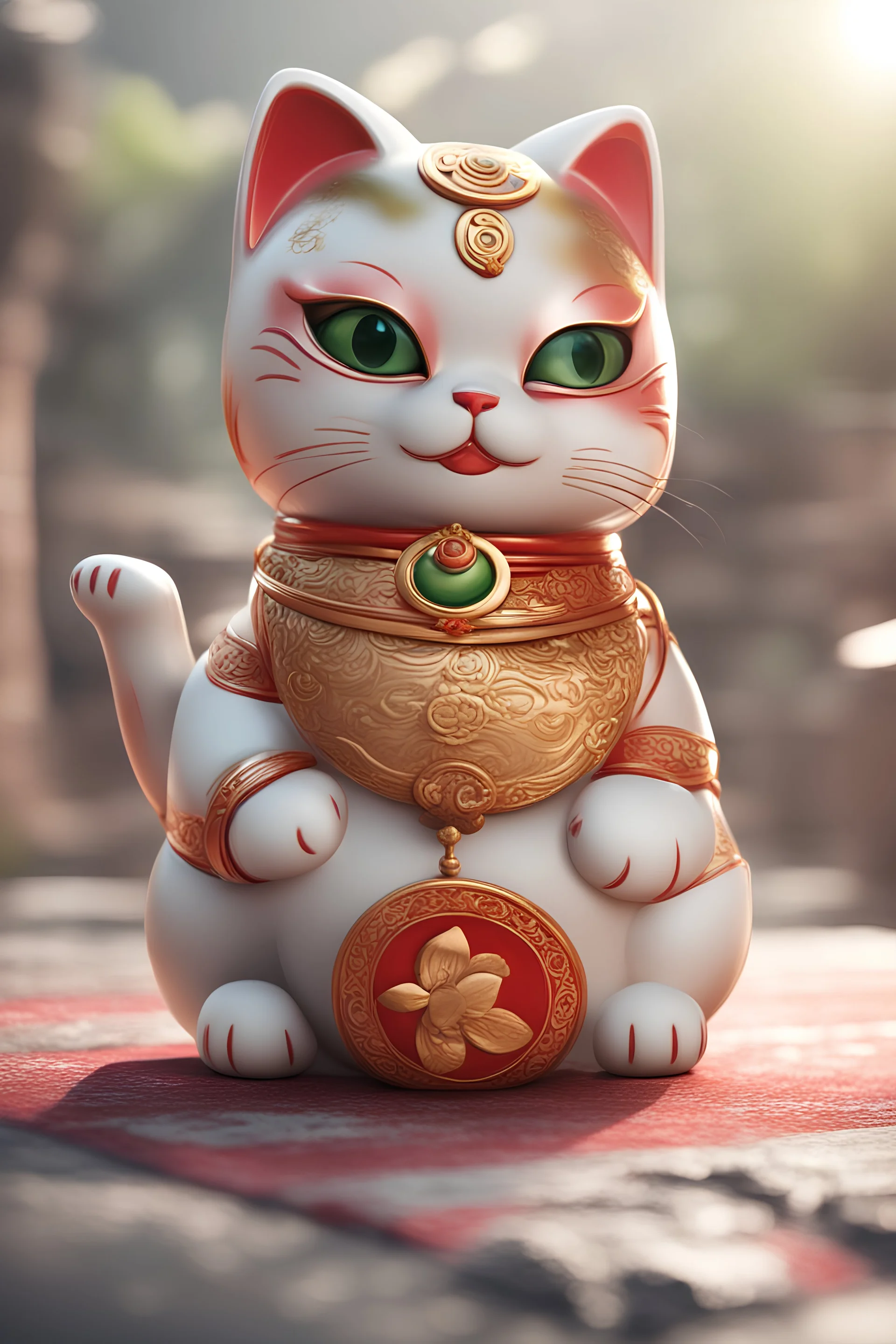 A cute lucky cat