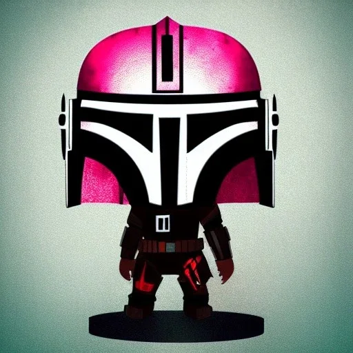 super cute chibi mandalorian, cinematic lighting, intricate