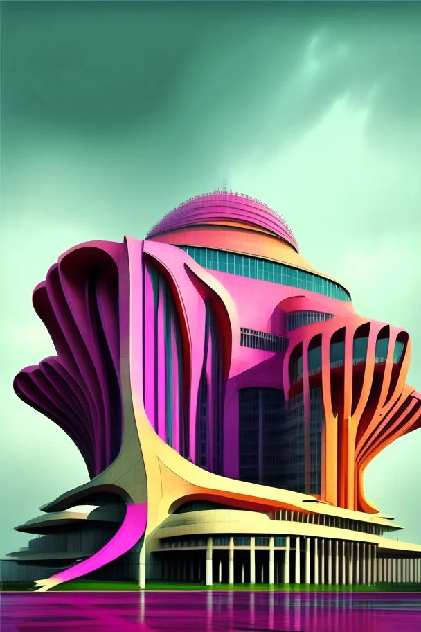 Futuristic building of Supreme Court of india...use more colors