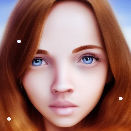 Girl, realistic, cute face