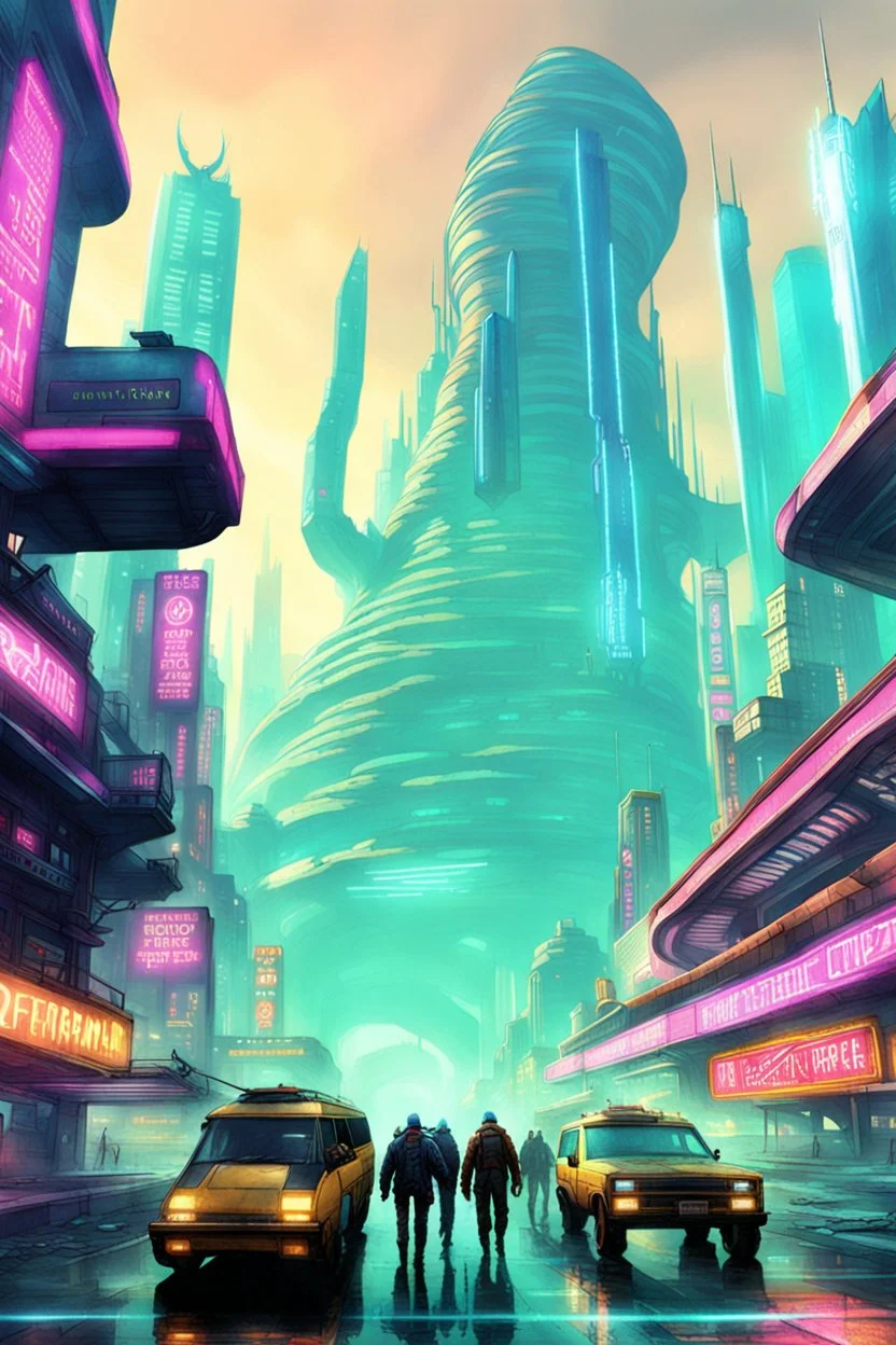 cities of the future cyberpunk end monster