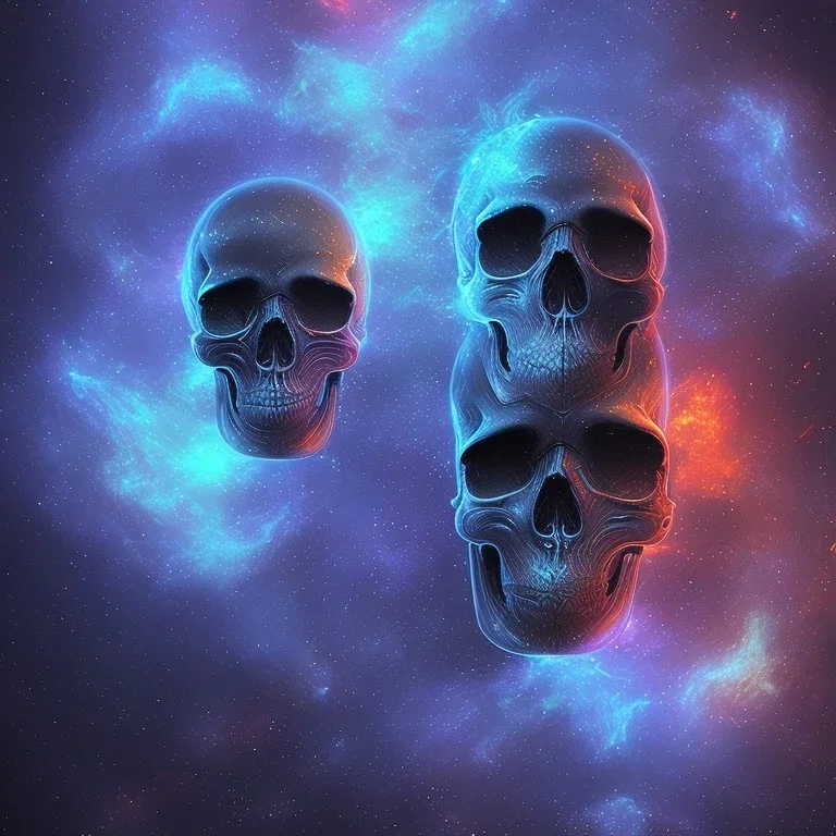 metal magic skull MUSHROOMs stars galaxy SPACE lANDSCAPE BURNING IN BLUE FLAMES hellfire abyss Fallen angel