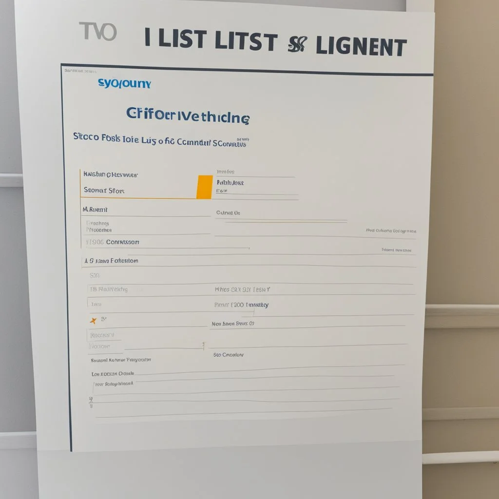 two lists fo clients on both sides of a counter