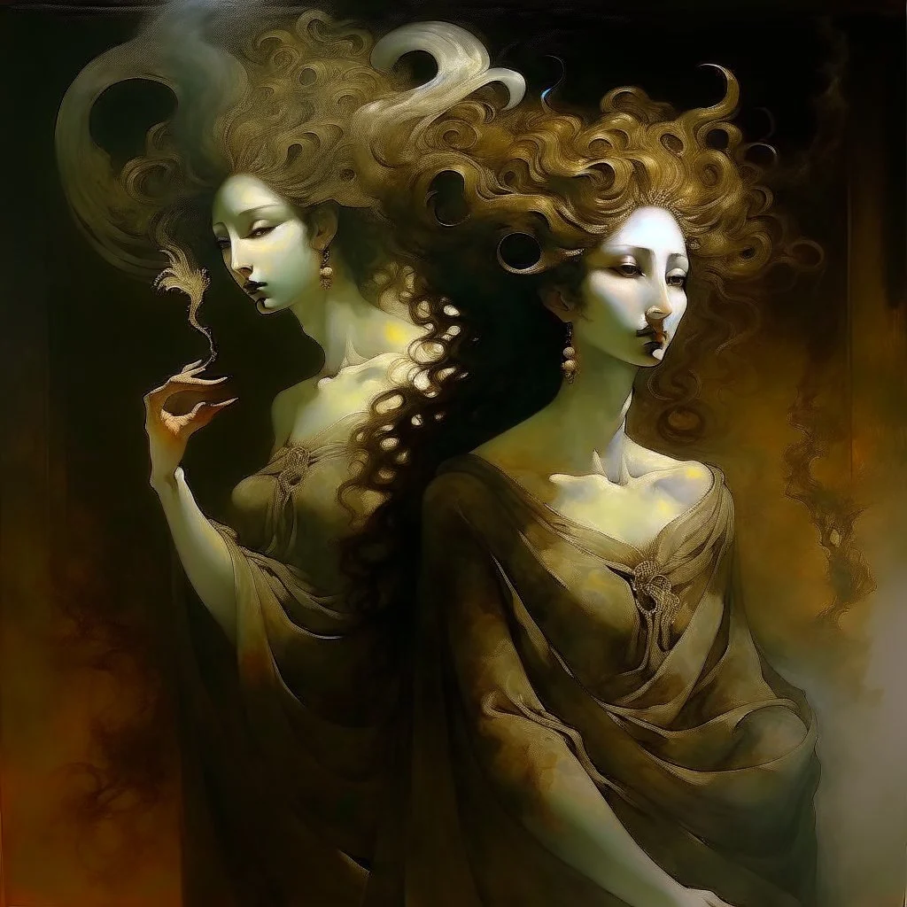 oil painting, Leonor Fini