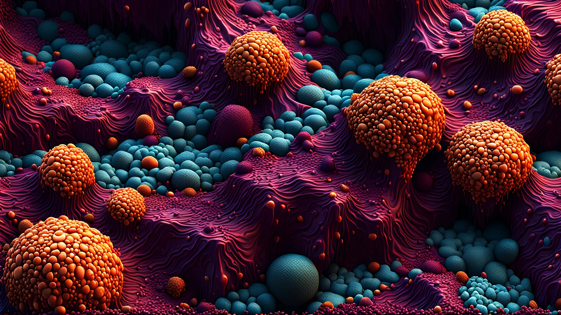 Horror Art-inspired complex 3D rendering of Abstract Porosity: Vibrant, Porous, Porous Bone, Diseaased Pus Scabs Putrid Wet Oozing Texture Background Perfect for skin textures, 3D Game Cinematic Feel, Epic 3D Videogame Graphics, Intricately Detailed, 8K Resolution, Dynamic Lighting, Unreal Engine 5, CryEngine, Trending on ArtStation, HDR, 3D Masterpiece, Unity Render, Perfect Composition