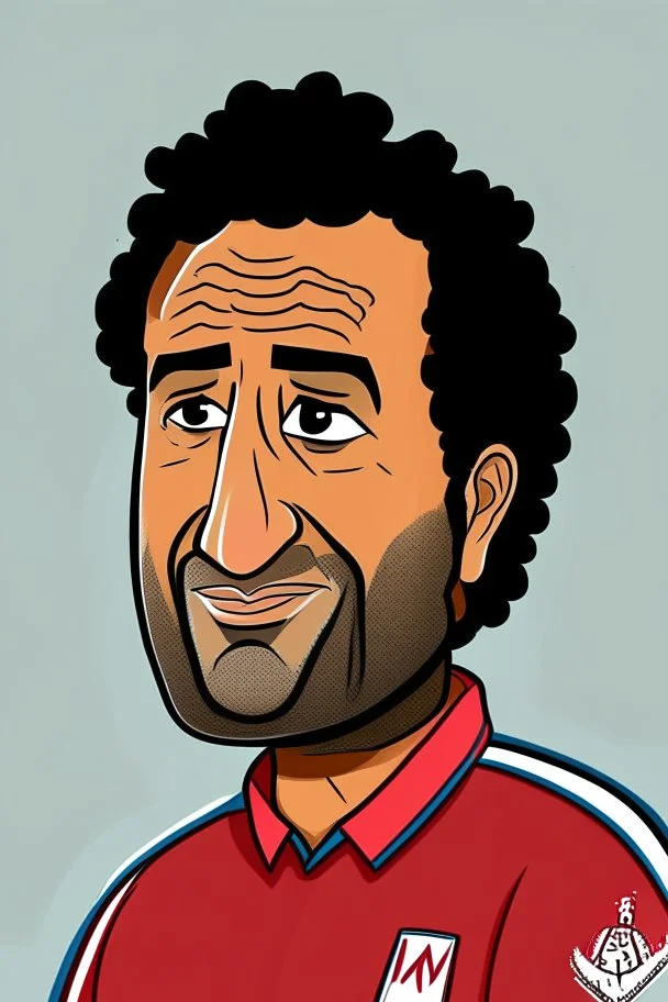 Ahmed Hossam Mido Egyptian football coach r ,cartoon 2d