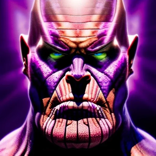 ultra detailed portrait of Thanos, extremely detailed digital painting, extremely detailed face,crystal clear eyes, in the style of robert e howard and pablo oliveira and Ken Kelley and Keith Parkinson ,mystical colors,perfectly centered image, perfect composition, rim light, beautiful lighting,8k, stunning scene, raytracing