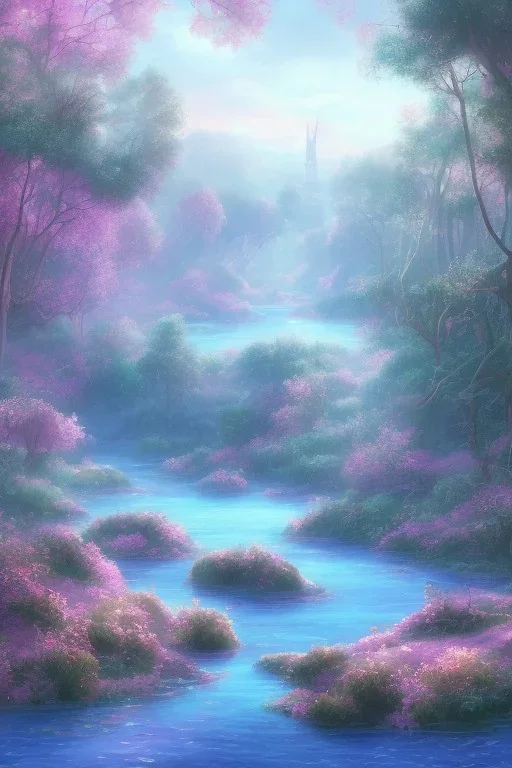 Pink river