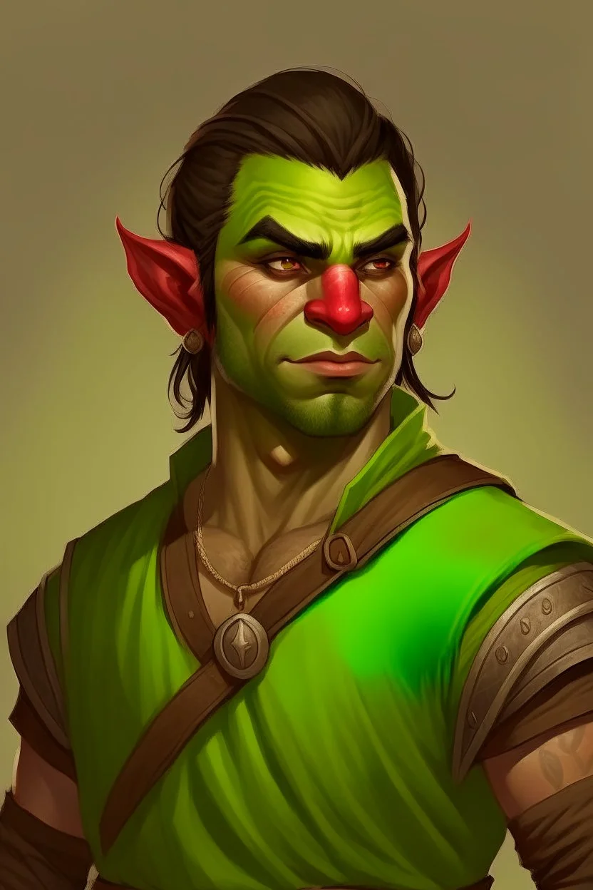 half orc young man