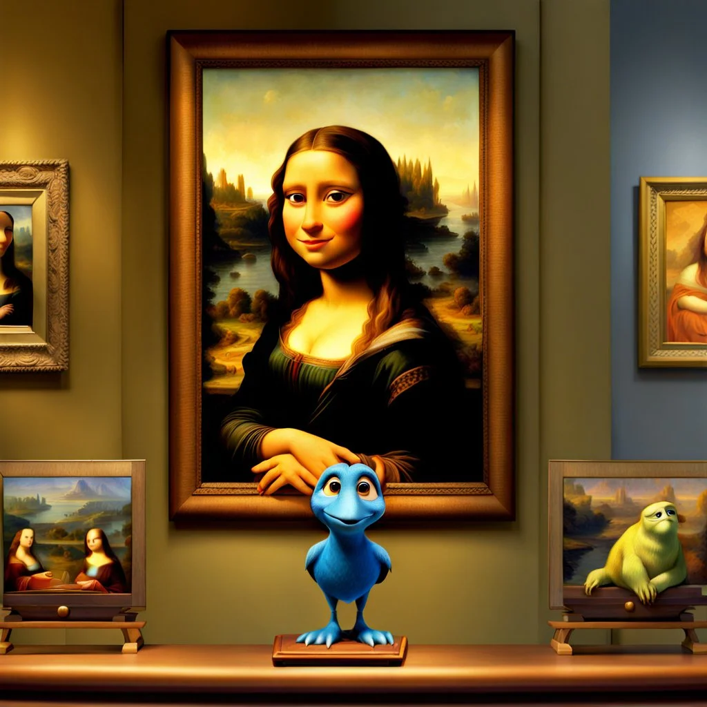 Imágen Disney Pixar de La Monalisa