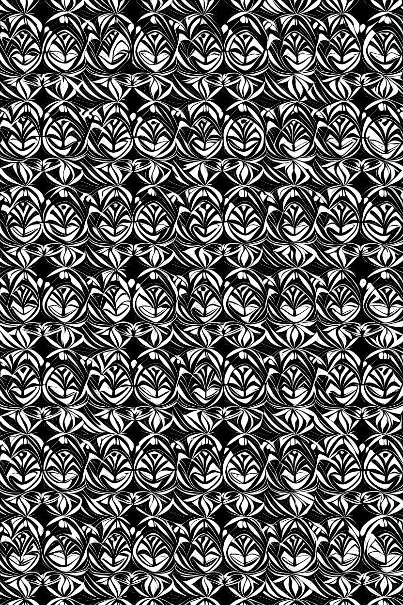 Textile design, black and white, tilable, infinite pattern,