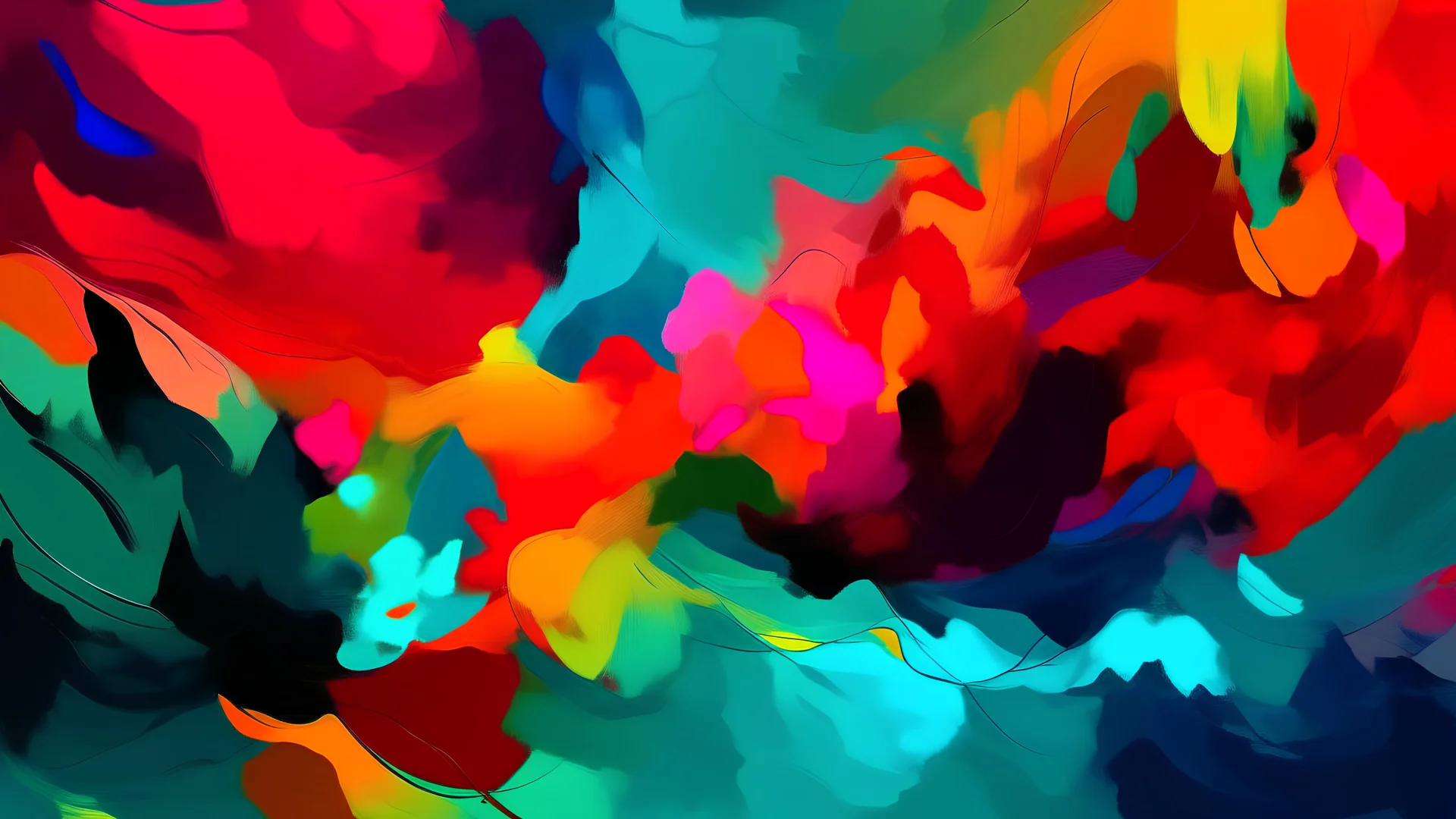 abstract art of various shades of different colors