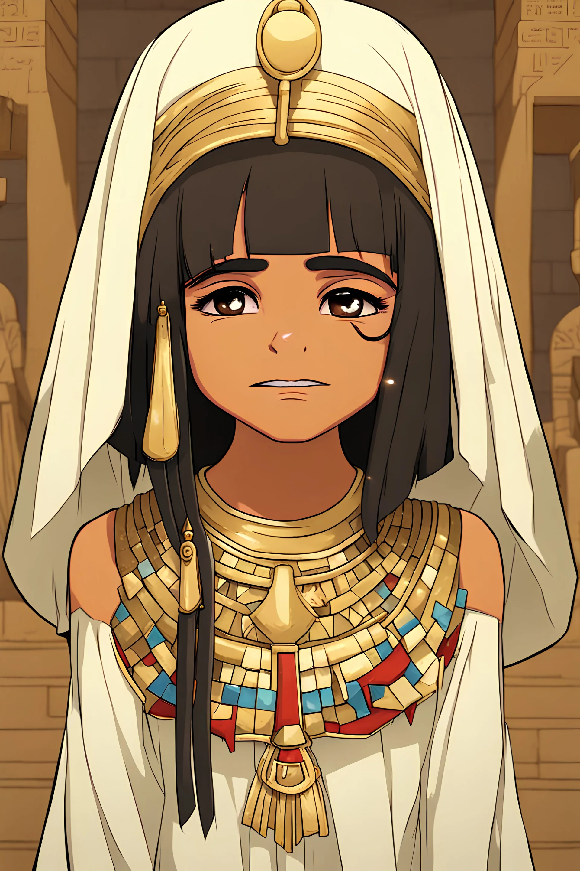 Egypt as a girl crying