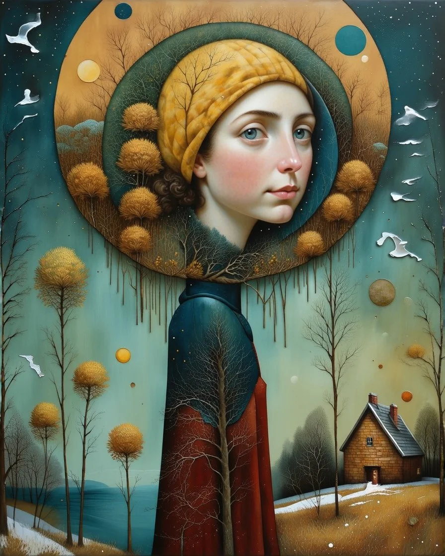 Weathering the storm, stone texture patchwork, watercolor and ink, intricate, elegant, Egon Schiele, Annigoni, Catrin Welz-Stein, debeh