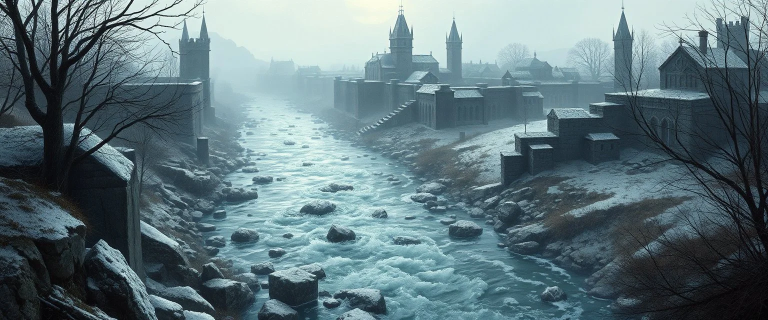 During the Siege of Dorn, the city was lost, walls cracked under war and frost. A desperate mage called wild magic near, not to command it—but to let it hear. The spell went wrong in every way— the river reversed, then chose to stay. It flowed uphill through broken stone, and d