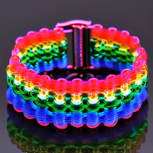 Rainbow loom megapixels bracelet