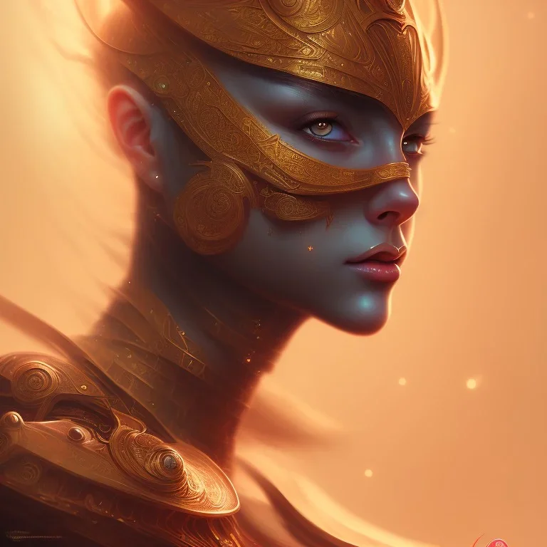 fantasy magic, intricate, sharp focus, illustration, highly detailed, digital painting, concept art, matte, masterpiece head sexy front view Hispanic beauty space lady golden smooth skin one head fiery night