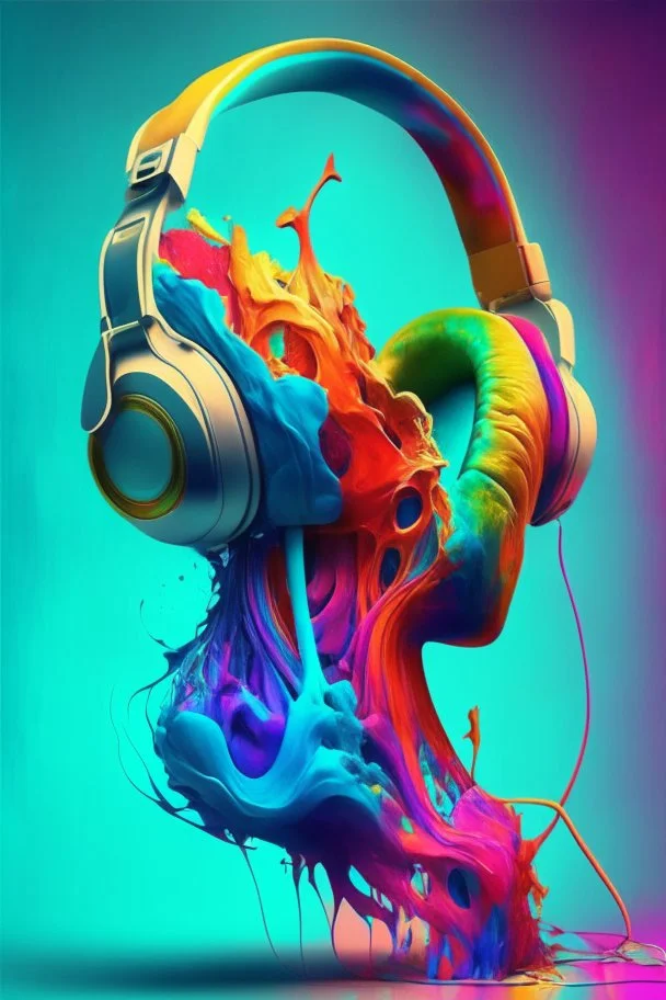 /imagine prompt: headphones, anatomy, colorful,