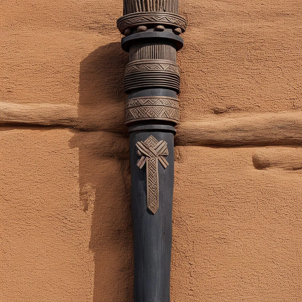 Ce type de bâton est l’emblème de la société yona (voleurs rituels). Chaque famille dogon a son voleur rituel. La principale activité de cette société est d’intervenir lors des funérailles de l’un de ses membres, volant des animaux domestiques afin de les sacrifier et de s’en nourrir au cours de la cérémonie funéraire. Ce bâton de voleur, appelé yo domolo, est sculpté de chevrons symbolisant la pluie et le serpent lebe, ancêtre mythique source de fertilité. L’extrémité évoque la tête d’un cheval