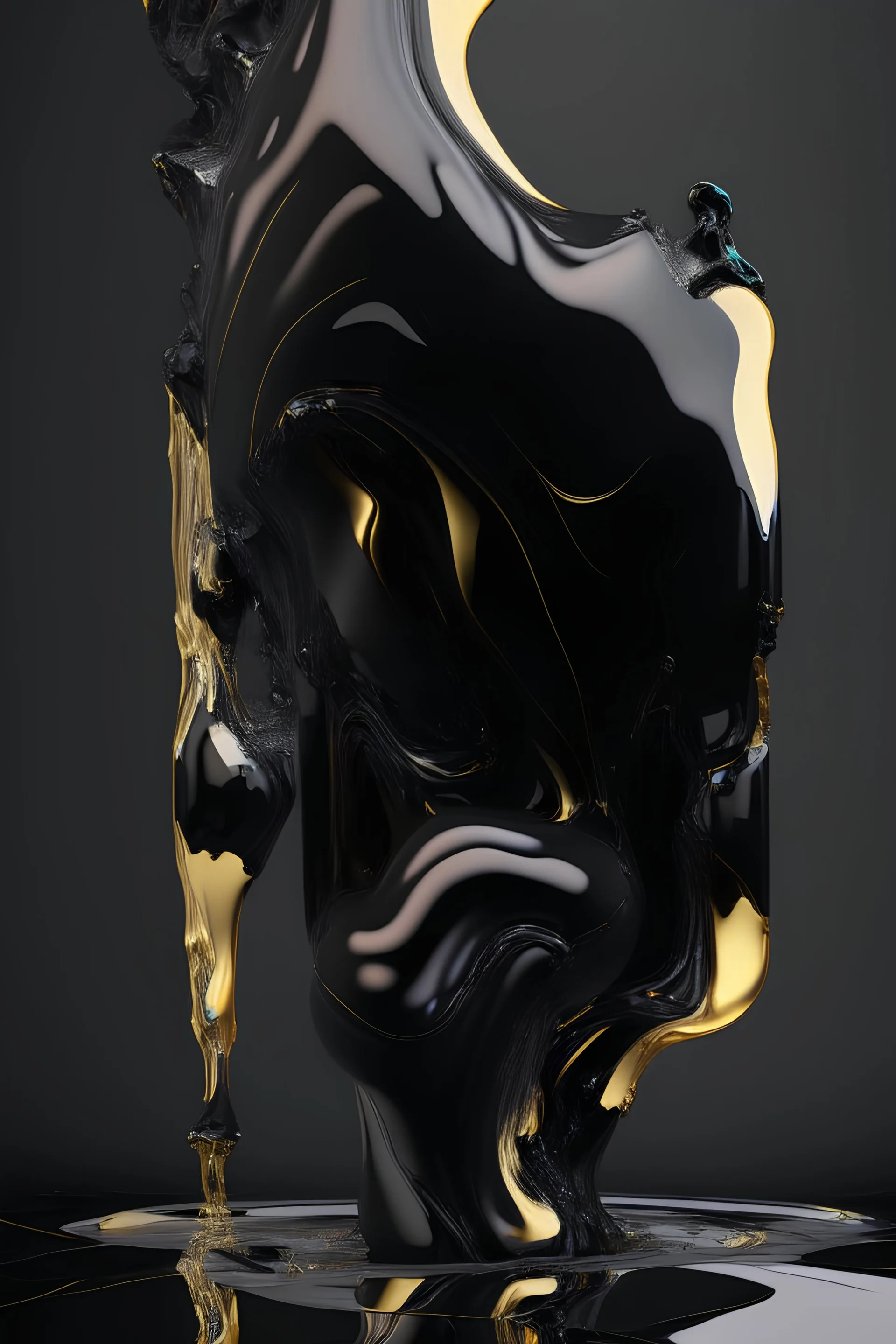 AI black body glass marble art realisticv2 surrealism 4k resolution