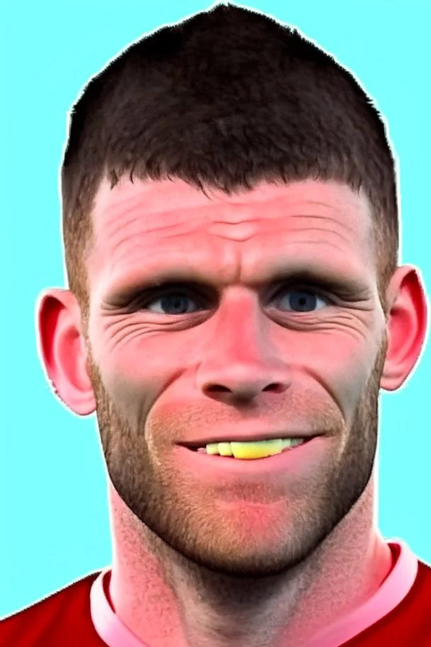 James Milner English football player cartoon 2d