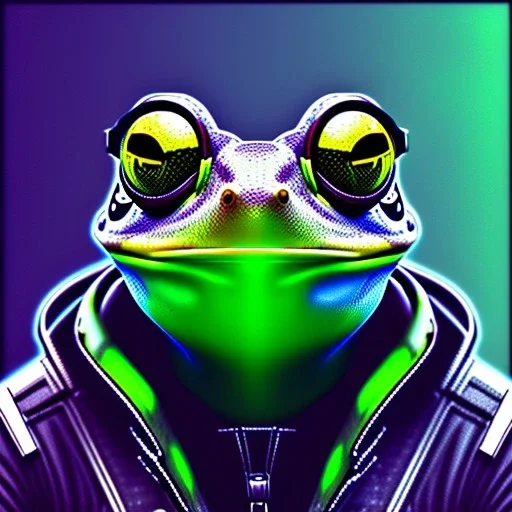 cyberpunk frog