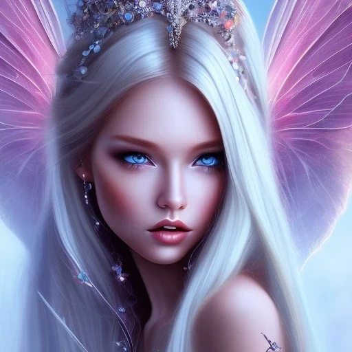 magnifique belle sexy fairy souriante des cheveux longs blonds,yeux bleus