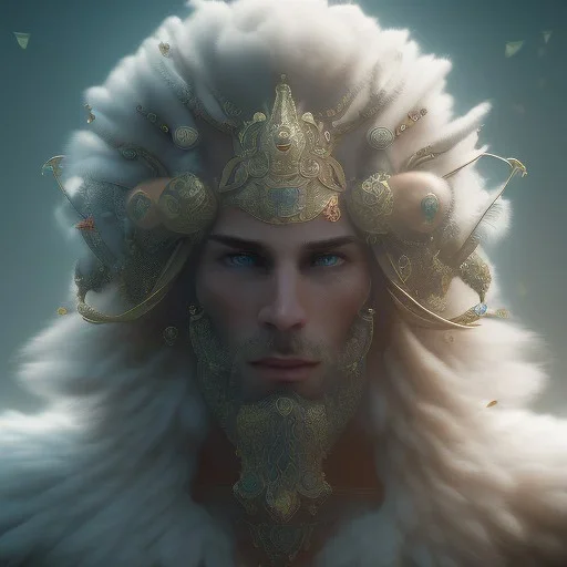 The supreme male magic god, mysterious, soft lighting, unreal engine 5 volumetric lighting, intricate details, realistic style, 8k resolution